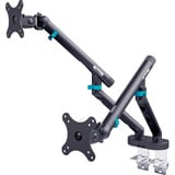 Digitus Supporto per monitor design doppio, 2x 35", 2x 10 kg, Base per monitor Nero
