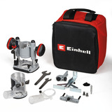 EINHELL Fresatrice superiore e fresatrice per bordi professionale a batteria TP-RO 18 Set Li BL - Solo, Router rosso