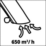 EINHELL GC-EL 3024 E 3000 W 240 km/h, Soffiafoglie / Soffiante rosso/Nero, Soffiatore portatile, 240 km/h, 650 m³/h, 40 L, 10:1, Nero, Rosso