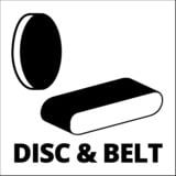 EINHELL Levigatrice a nastro e disco da banco TC-US 380 rosso/Nero