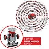 EINHELL TP-RO 18 Set Li BL - Solo, 4350410, Router rosso