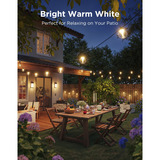 Govee Catene luminose per esterni con lampade trasparenti, Lichterkette 