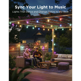 Govee Catene luminose per esterni con lampade trasparenti, Lichterkette 