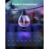 Govee Catene luminose per esterni con lampade trasparenti, Lichterkette 