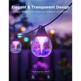 Govee Catene luminose per esterni con lampade trasparenti, Luci a stringa 
