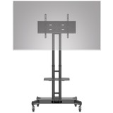 HAGOR 8209 supporto da tavolo per Tv a schermo piatto 139,7 cm (55") Nero Pavimento, Sistema di stand Nero, Libera installazione, 50 kg, 81,3 cm (32"), 139,7 cm (55"), 600 x 400 mm, Nero