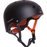 HUDORA 84104 casco sportivo protettivo Skateboard Nero, Arancione Casco aperto Nero, Casco aperto, Costruzione a calotta rigida, Nero, Arancione