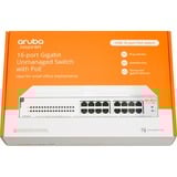 Hewlett Packard Enterprise Switch Instant On di rete 16 porte Gigabit CL4 PoE 124 W 1430, Interruttore 