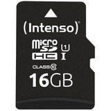 Intenso 3424470 memoria flash 16 GB MicroSD UHS-I Classe 10 Nero, 16 GB, MicroSD, Classe 10, UHS-I, Class 1 (U1), Resistente agli urti, A prova di temperatura, Impermeabile, A prova di raggi X