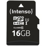 Intenso 3424470 memoria flash 16 GB MicroSD UHS-I Classe 10, Scheda di memoria Nero, 16 GB, MicroSD, Classe 10, UHS-I, Class 1 (U1), Resistente agli urti, A prova di temperatura, Impermeabile, A prova di raggi X