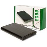 Inter-Tech 88884122 contenitore di unità di archiviazione Box esterno HDD Nero 2.5" Nero, Box esterno HDD, 2.5", SATA, Seriale ATA II, Serial ATA III, 10 Gbit/s, Collegamento del dispositivo USB, Nero