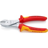 KNIPEX 74 06 180 pinza Pinze da taglio diagonale rosso/Giallo, Pinze da taglio diagonale, Acciaio al cromo vanadio, Plastica, Rosso/Arancione, 18 cm, 280 g