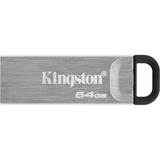 Kingston DataTraveler Kyson unità flash USB 64 GB USB tipo A 3.2 Gen 1 (3.1 Gen 1) Argento argento, 64 GB, USB tipo A, 3.2 Gen 1 (3.1 Gen 1), 200 MB/s, Senza coperchio, Argento
