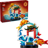 LEGO Festival cinesi Karpfen salta sopra la porta del drago, Giochi di costruzione 