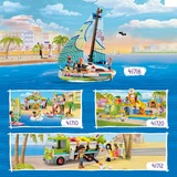 LEGO Friends L’avventura in barca a vela di Stephanie Set da costruzione, 7 anno/i, Plastica, 304 pz, 620 g