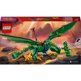 LEGO NINJAGO Drago della Foresta Verde di Lloyd - Giocattolo Snodabile da Costruire con 2 Minifigure e Armi, Giochi Bambini 6+, Giochi di costruzione Giochi Bambini 6+, Set da costruzione, 6 anno/i, Plastica, 128 pz, 210 g