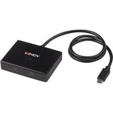 Lindy 43329 hub di interfaccia USB 3.2 Gen 1 (3.1 Gen 1) Type-C 5000 Mbit/s Nero, Interruttore Nero, USB 3.2 Gen 1 (3.1 Gen 1) Type-C, USB 3.2 Gen 1 (3.1 Gen 1) Type-C, 5000 Mbit/s, Nero, 0,6 m, 85 mm
