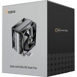 Ocypus Delta A40 Elite Dual Fan, raffreddamento CPU  Nero