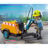 PLAYMOBIL Action Heroes Operaio edile con scalpello, Giochi di costruzione 