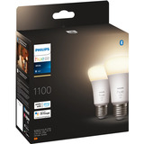 Philips Hue White A60 Lampada Smart E27 Confezione doppia 1100 lm, Lampada a LED 