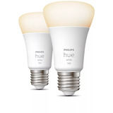 Philips Hue White A60 Lampada Smart E27 Confezione doppia 1100 lm, Lampada a LED 
