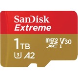 SanDisk Extreme 1024 GB MicroSDXC UHS-I Classe 3 1024 GB, MicroSDXC, Classe 3, UHS-I, 190 MB/s, Class 1 (U1)