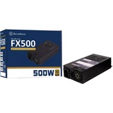 SilverStone FX500 alimentatore per computer 500 W 20+4 pin ATX Flex ATX Nero Nero, 500 W, 90 - 264 V, 47 - 63 Hz, Attivo, 90 W, 500 W