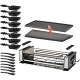 Unold 48730, Raclette Nero/in acciaio inox
