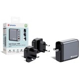 Verbatim GNC-140 Universale Nero, Grigio AC Ricarica rapida Interno, Caricabatterie grigio, Interno, AC, 20 V, Nero, Grigio