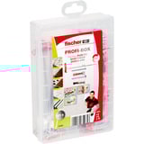 fischer Profi-Box DuoLine + vite, Tassello grigio chiaro/Rosso