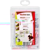fischer Profi-Box DuoLine + vite, Tassello grigio chiaro/Rosso