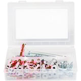 fischer Profi-Box DuoLine + vite, Tassello grigio chiaro/Rosso