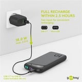 goobay 53936 batteria portatile Polimeri di litio (LiPo) 10000 mAh Nero, Powerbank  Nero, 10000 mAh, Polimeri di litio (LiPo), 3,7 V, Nero