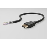 goobay Cavo HDMI ad alta velocità a 90° con Ethernet Nero