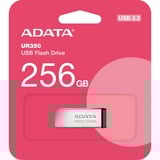 ADATA UR350 unità flash USB 256 GB USB tipo A 3.2 Gen 1 (3.1 Gen 1) Nero, Argento, Chiavetta USB nichel/Nero, 256 GB, USB tipo A, 3.2 Gen 1 (3.1 Gen 1), 100 MB/s, Senza coperchio, Nero, Argento