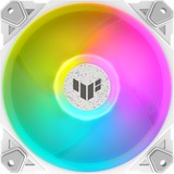 ASUS TUF GAMING TF120 ARGB WHITE EDITION Case per computer Raffreddatore d'aria 12 cm Bianco 1 pz, Ventola bianco/trasparente, Raffreddatore d'aria, 12 cm, 250 Giri/min, 1900 Giri/min, Bianco