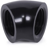 Alphacool Connettore a L per ghiacciolo 45° G1/4 IG a G1/4 IG - nero, Connessione Nero