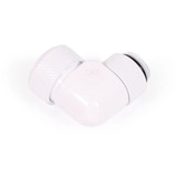 Alphacool Raccordo a vite Eiszapfen 16mm HardTube girevole 90° G1/4 - Bianco, Connessione bianco