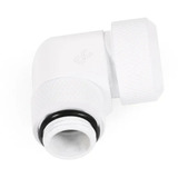 Alphacool Raccordo a vite Eiszapfen 16mm HardTube girevole 90° G1/4 - Bianco, Connessione bianco