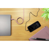 Ansmann Cavo in silicone USB-C a USB-C rosa