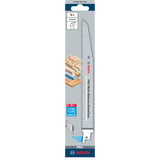 Bosch 2 608 657 610 lama per sega a gattuccio, sega a traforo e sega universale Lama per sega universale Bimetallo 1 pz Lama per sega universale, Truciolare, Plastica rinforzata con fibra di vetro, Legno, Bimetallo, Grigio, 3,2 mm, 22,5 cm