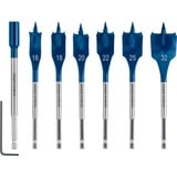 Bosch 2 608 900 334 punta per trapano Punta per trapano a lancia 7 pz, Drill bit set Trapano, Punta per trapano a lancia, Legno dolce, Blu, Grigio, 235 mm, 215 mm
