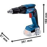 Bosch GTB 18V-45 Professional 4500 Giri/min Nero, Blu, Cacciavite blu/Nero, Cacciavite elettrico, Impugnatura a pistola, 1/4", Nero, Blu, 4500 Giri/min, 32 Nm