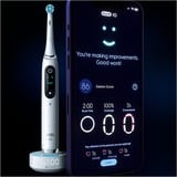 Braun iO Series 10 Adulto Spazzolino rotante-oscillante Bianco, Spazzolino da denti elettrico bianco, Adulto, Spazzolino rotante-oscillante, Cura quotidiana, Pulito profondo, Cura gum, Sensibile, Sbiancante, Bianco, 2 min, Bianco