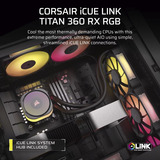 Corsair iCUE LINK TITAN 360 RX RGB Ricondizionato, Raffreddamento ad acqua Nero
