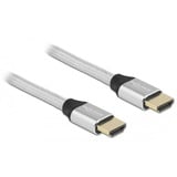 DeLOCK 85368 cavo HDMI 3 m HDMI tipo A (Standard) Argento argento, 3 m, HDMI tipo A (Standard), HDMI tipo A (Standard), Compatibilità 3D, 48 Gbit/s, Argento