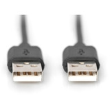 Digitus Cavo di collegamento USB 2.0 USB-A (spina) > USB-A (spina) Nero