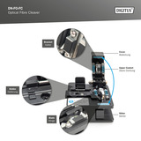 Digitus Dispositivo di separazione fibra ottica, Strumento di montaggio Nero