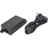 Digitus Iniettore Gigabit Ethernet PoE+, 802.3at 30 W, Iniettore PoE Nero
