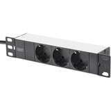 Digitus Set di rete 254 mm (10"), IT armadio Nero, Rack indipendenti, 9U, 30 kg, Lucchetti, Griglie, Nero